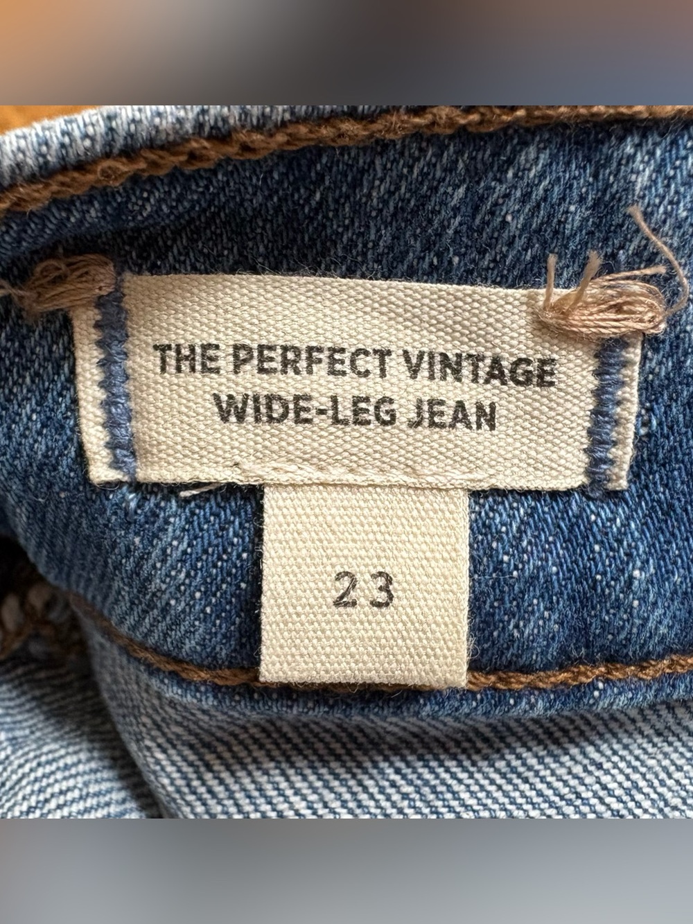 Madewell "The Perfect Vintage" Wide-Leg Patch Pocket Jeans (Size 23) - Picture 4 of 9